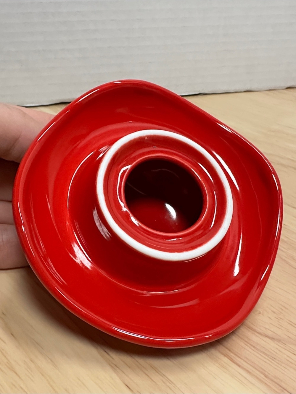 Ceramic Mushroom Mug with Red Polka-Dot Lid - Picture 7 of 9